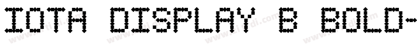 Iota Display B Bold字体转换 Iota Display B Bold字体转换